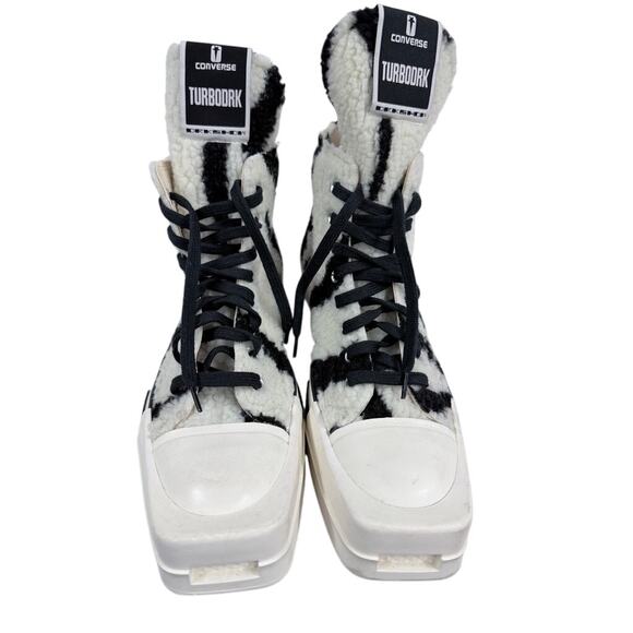 Converse x Rick Owens TURBODRK Chuck 70 Shearling BWOB Sz 9 - Picture 2 of 7